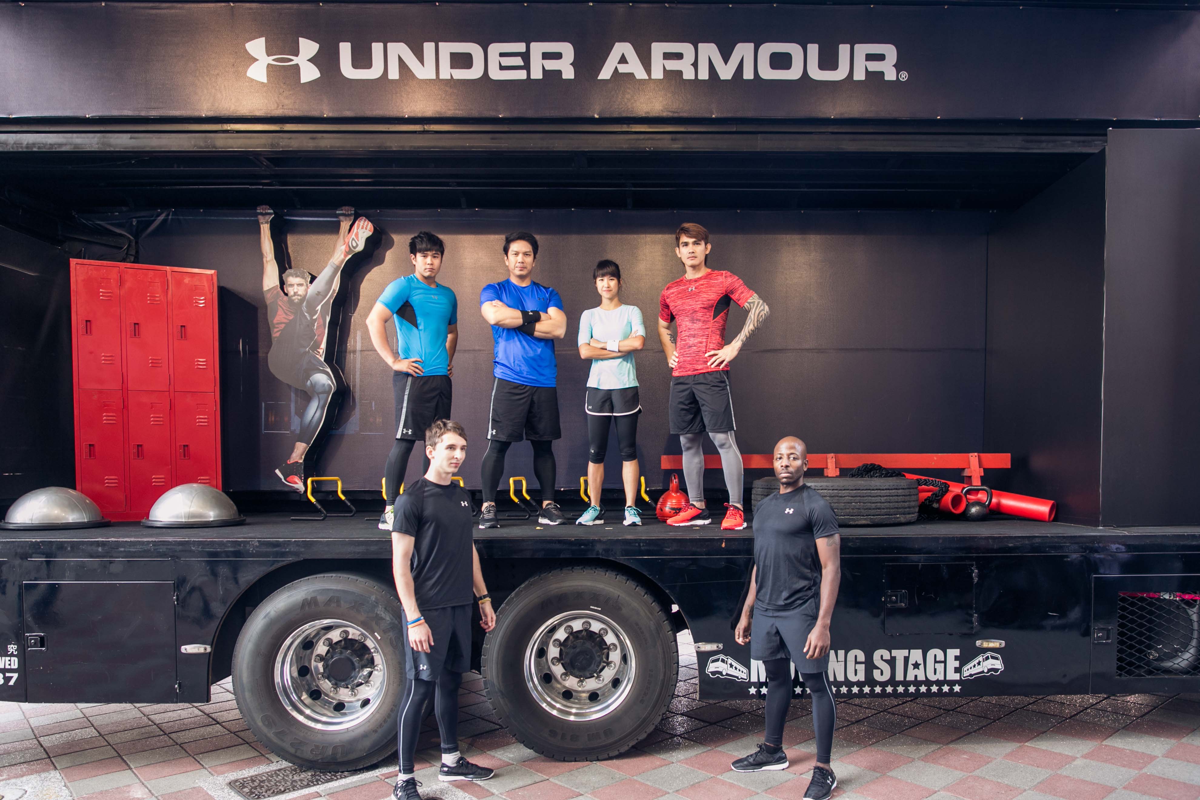 UNDER ARMOUR 行動健身車首度亮相 四位運動選手搶先體驗